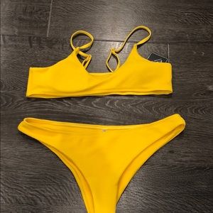 Zaful Yellow Bikini Swim